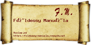 Földessy Manuéla névjegykártya